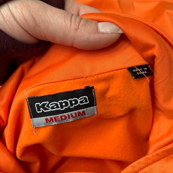 Kappa Orange Track Jacket with Logo Tape - Size M - Picture 6 of 11